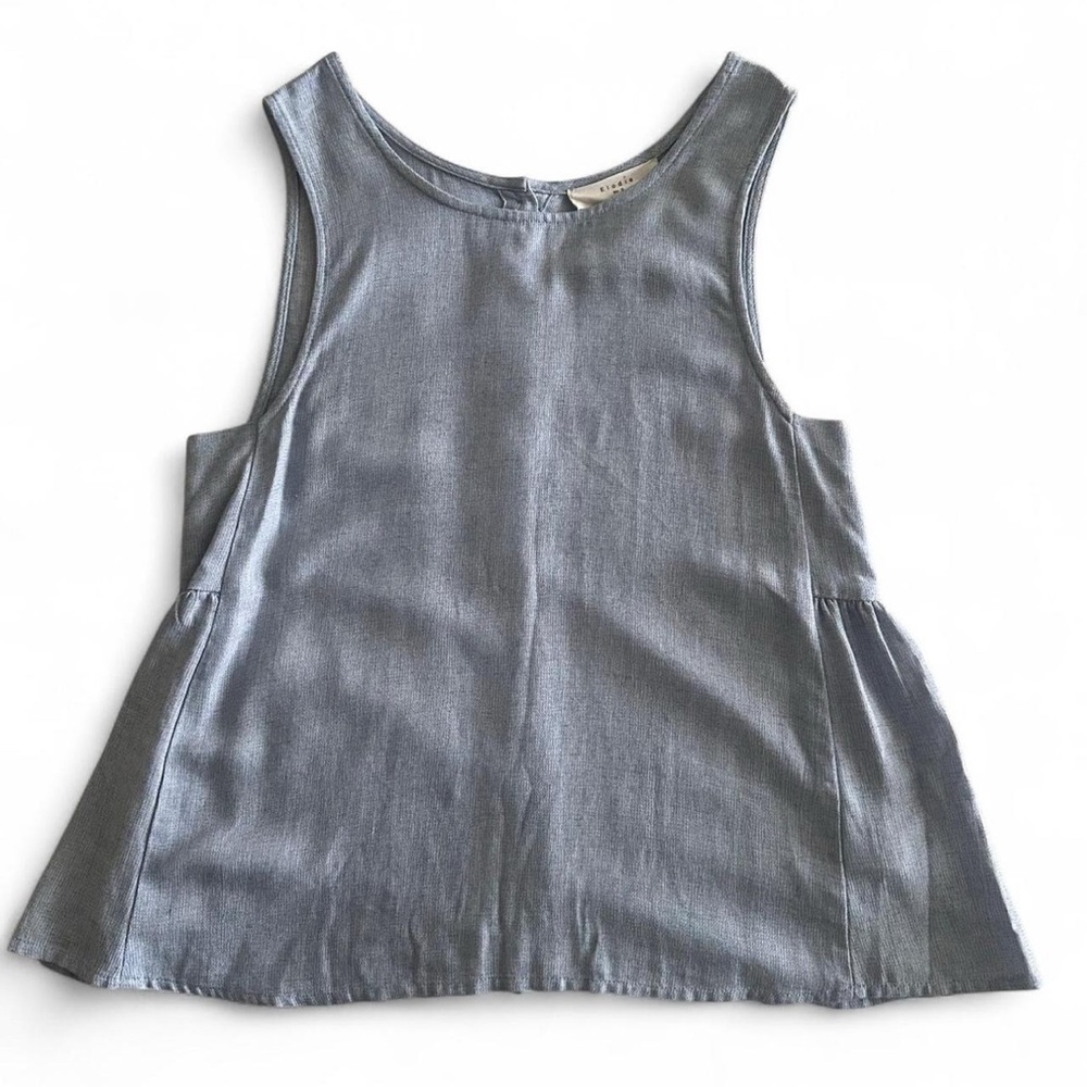 Anthropologie Elodie Sleeveless Round Neck Tank Top Light Blue Small